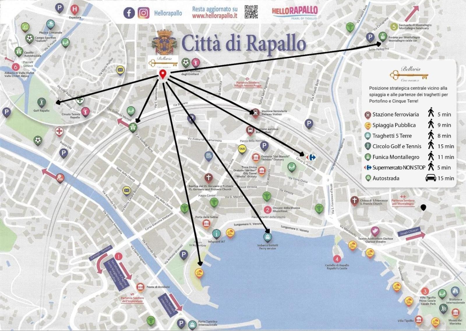 Bellaria Ll Lägenhet Rapallo Exteriör bild